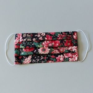 Pretty floral fabric mask